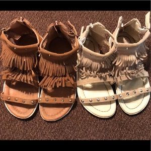 Girls Sz10 gladiator sandals